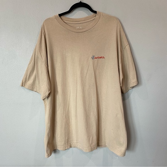 Last Call Co. No Worries Grim Reaper Graphic T-Shirt Tan Size XXL - Picture 2 of 7